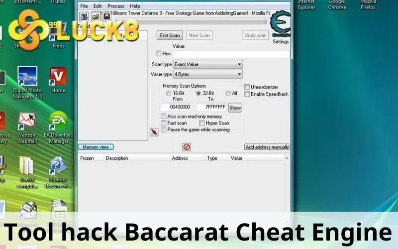 Tool hack Baccarat Cheat Engine